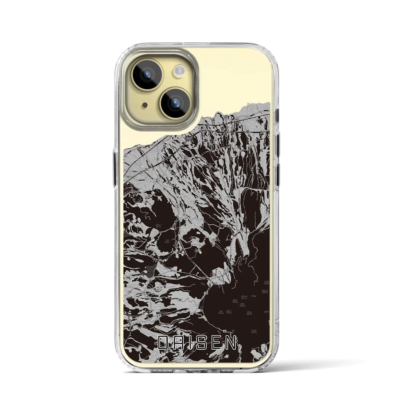 【大山(鳥取県)】地図柄iPhoneケース(MagSafeタイプ)
