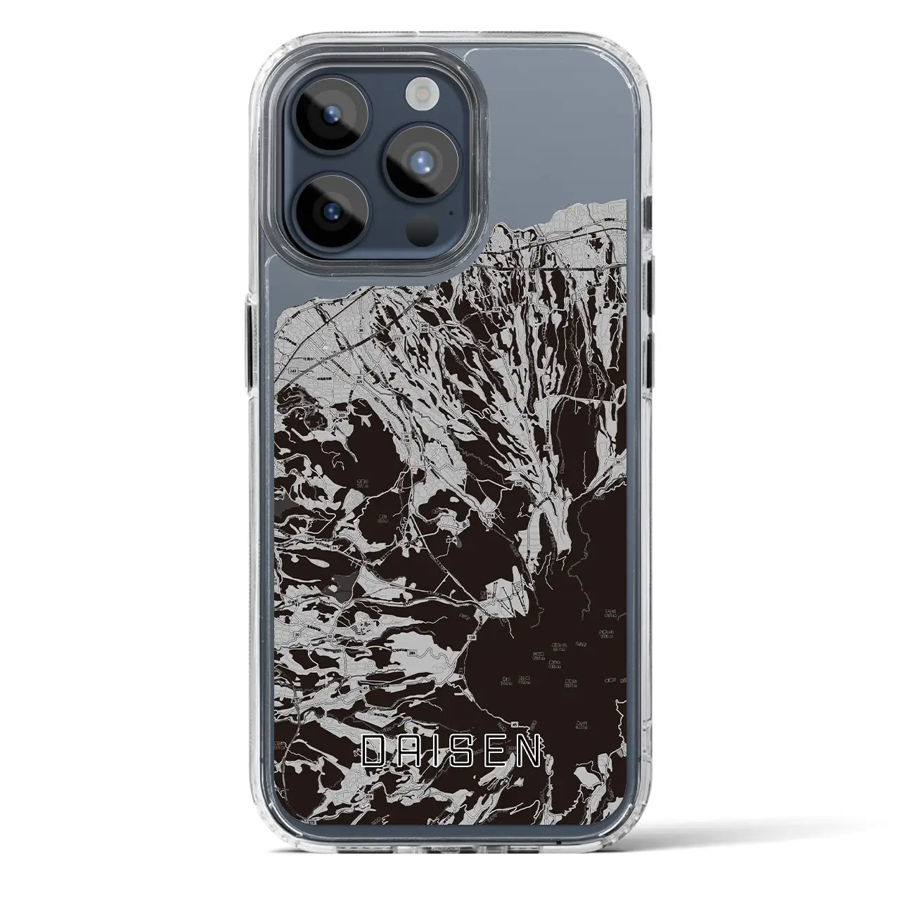 【大山(鳥取県)】地図柄iPhoneケース(MagSafeタイプ)