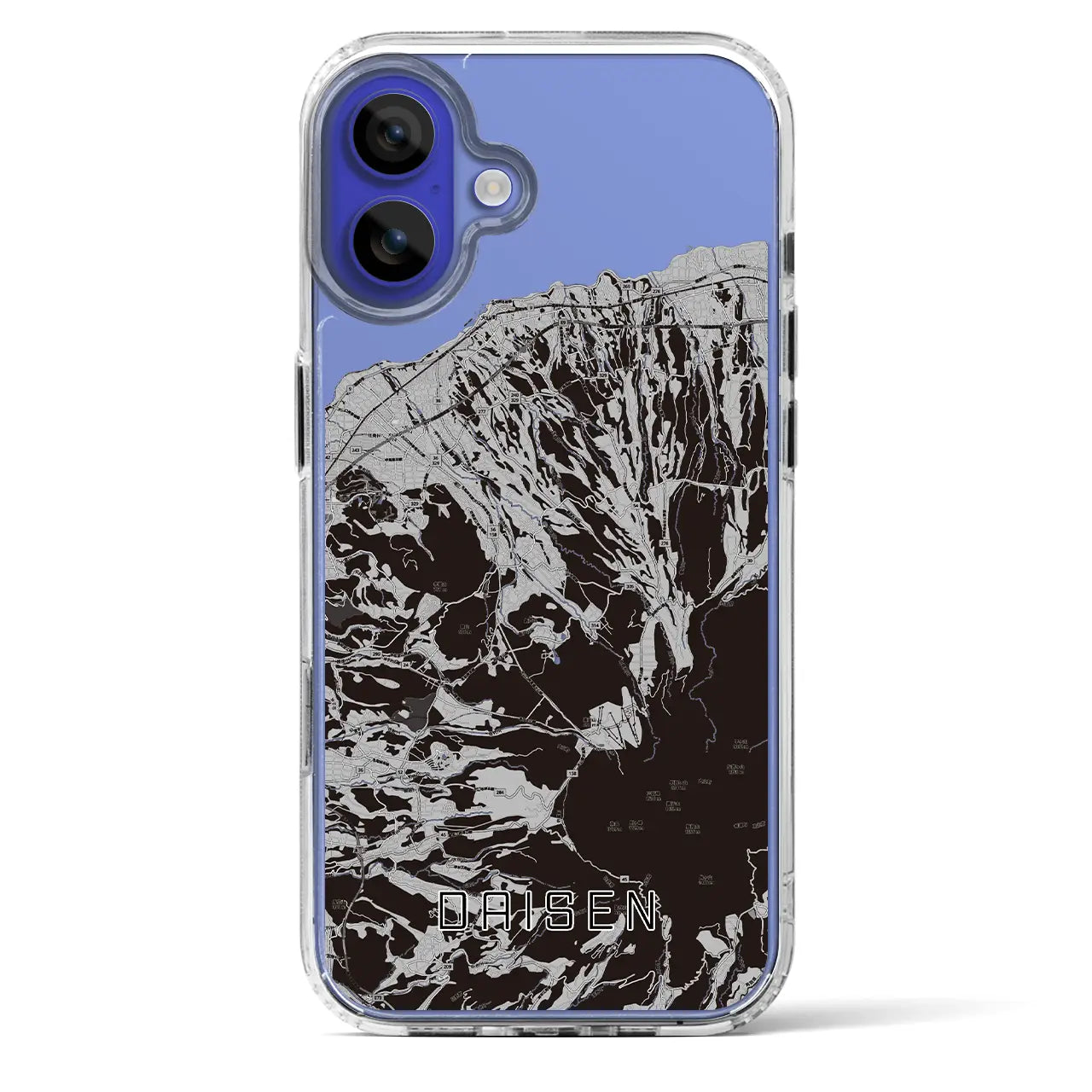 【大山(鳥取県)】地図柄iPhoneケース(MagSafeタイプ)