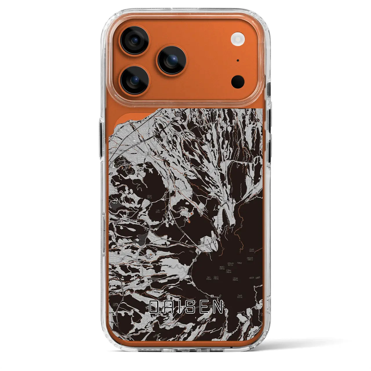 【大山(鳥取県)】地図柄iPhoneケース(MagSafeタイプ)