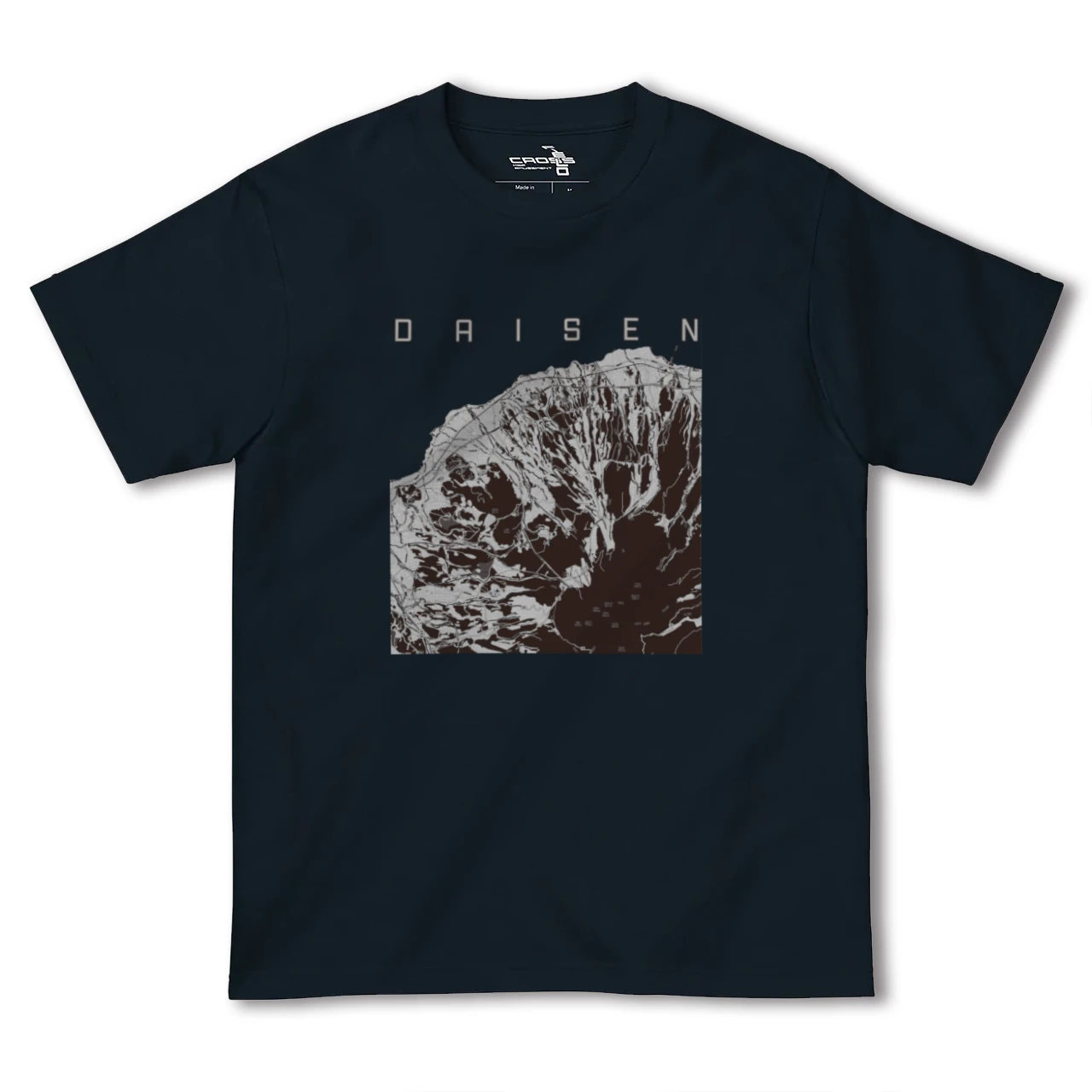 【大山(鳥取県)】地図柄ヘビーウェイトTシャツ
