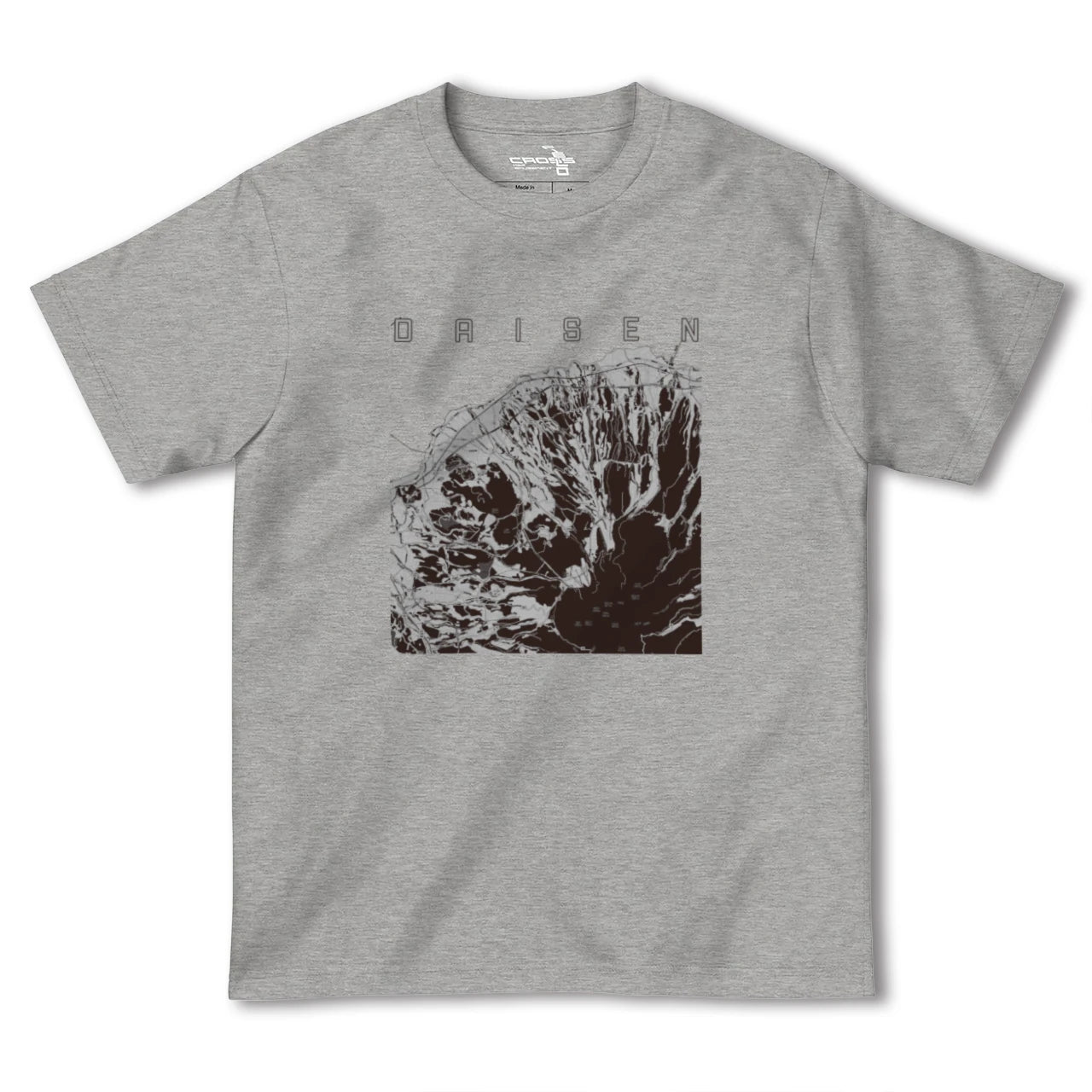 【大山(鳥取県)】地図柄ヘビーウェイトTシャツ