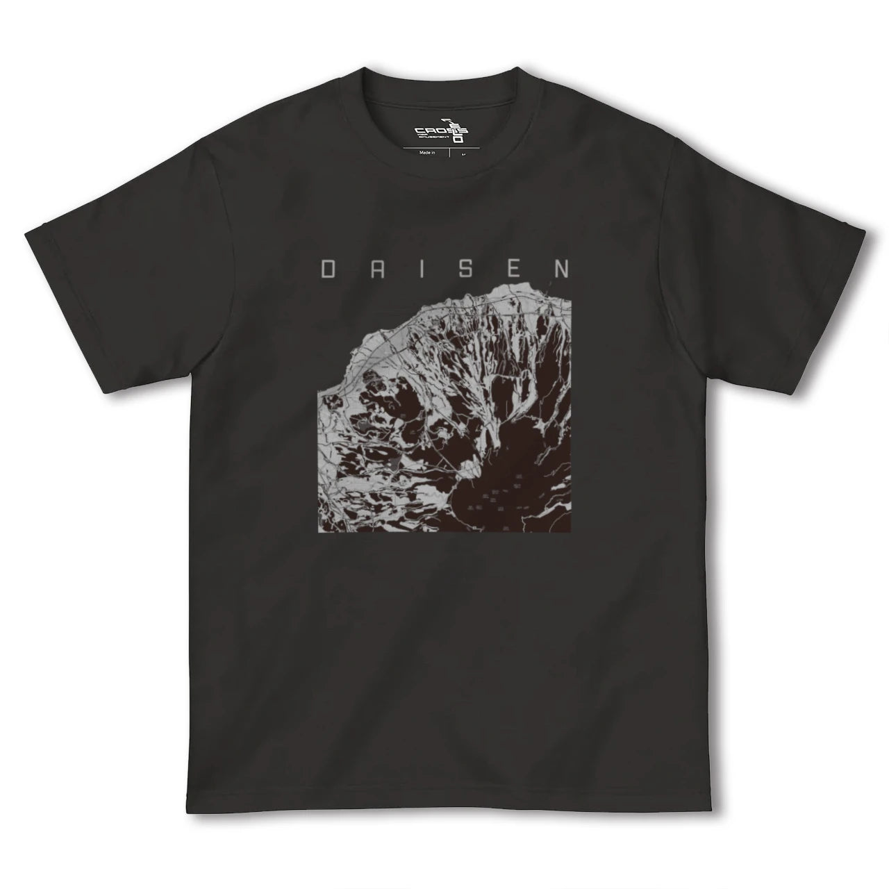 【大山(鳥取県)】地図柄ヘビーウェイトTシャツ