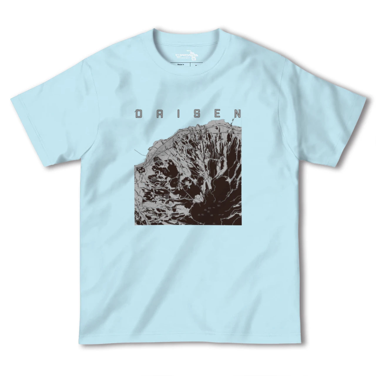【大山(鳥取県)】地図柄ヘビーウェイトTシャツ