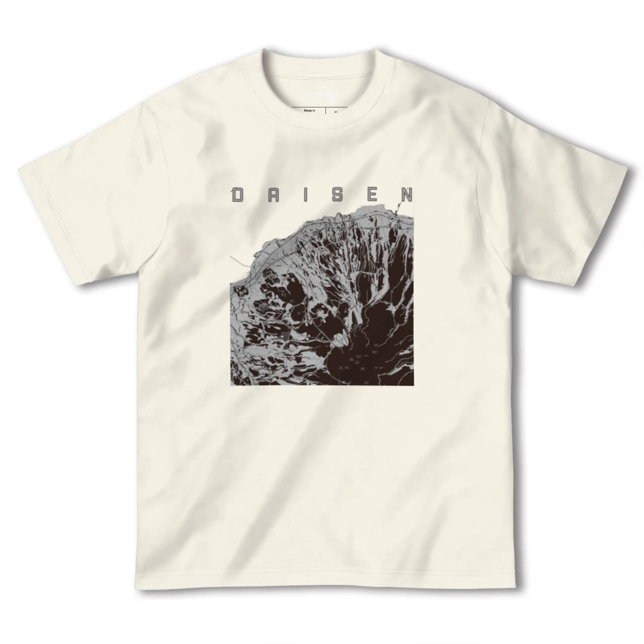 【大山(鳥取県)】地図柄ヘビーウェイトTシャツ