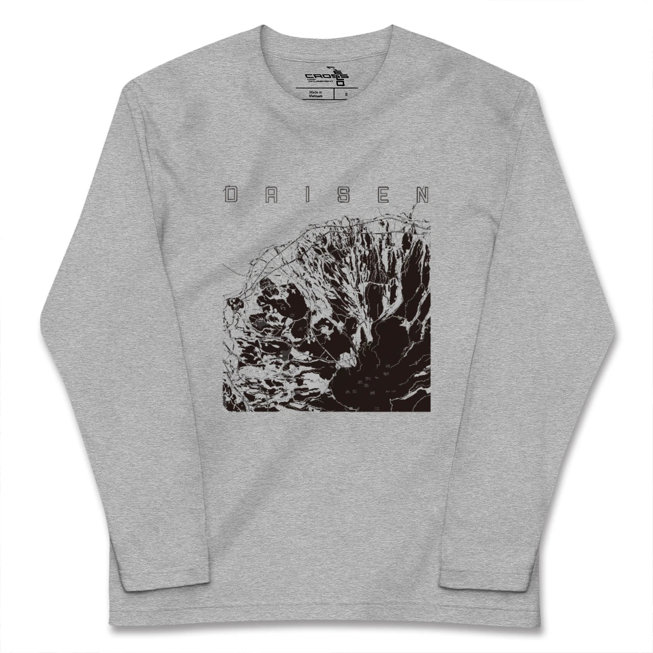 【大山(鳥取県)】地図柄ロングスリーブTシャツ