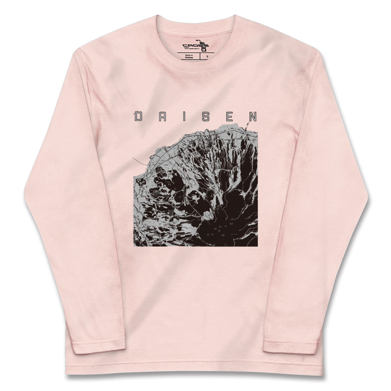 【大山(鳥取県)】地図柄ロングスリーブTシャツ