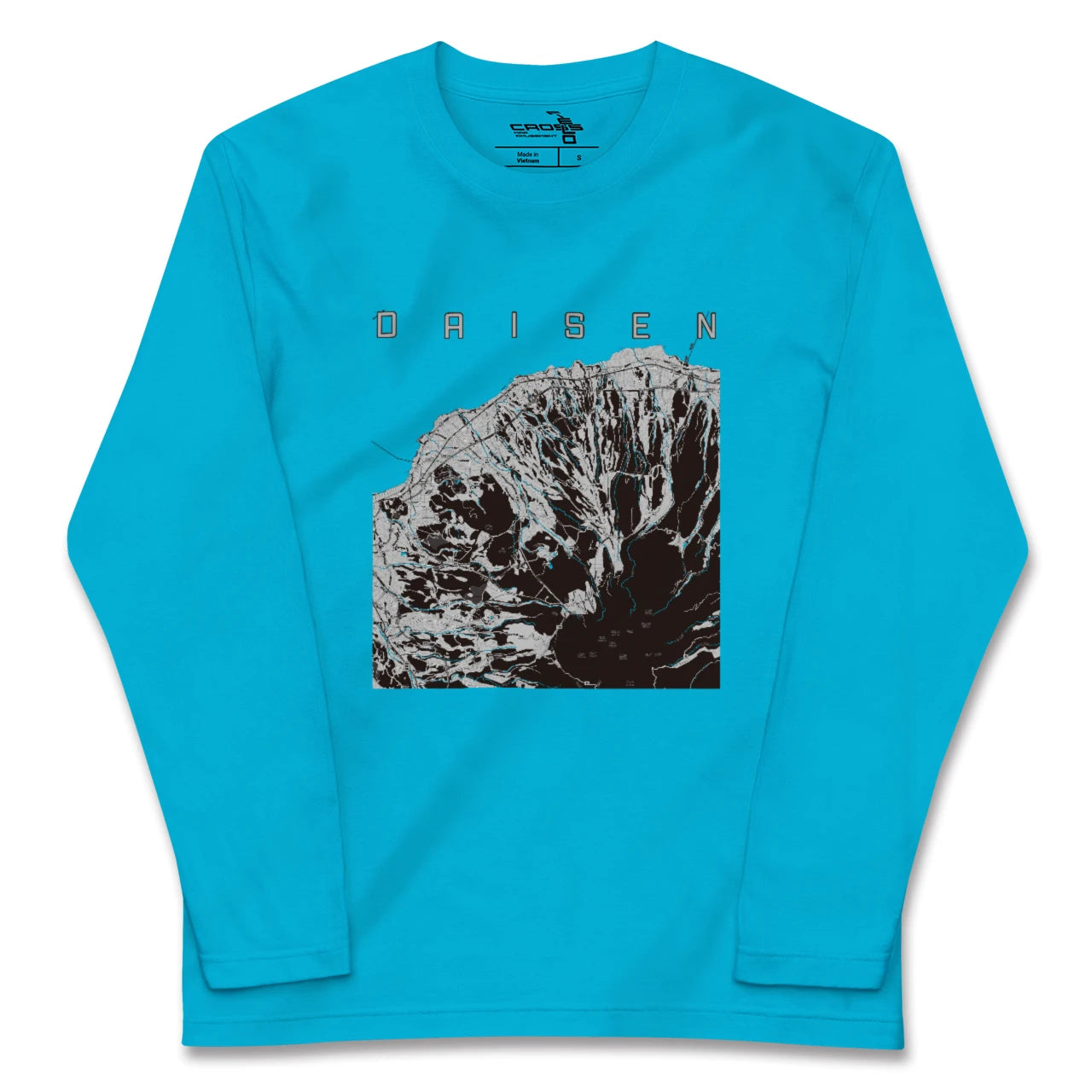 【大山(鳥取県)】地図柄ロングスリーブTシャツ