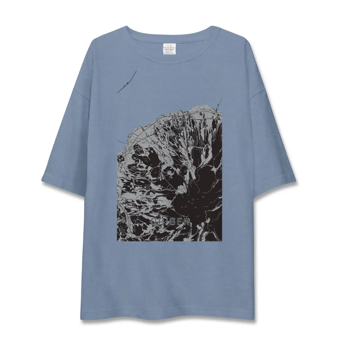 【大山(鳥取県)】地図柄ビッグシルエットTシャツ
