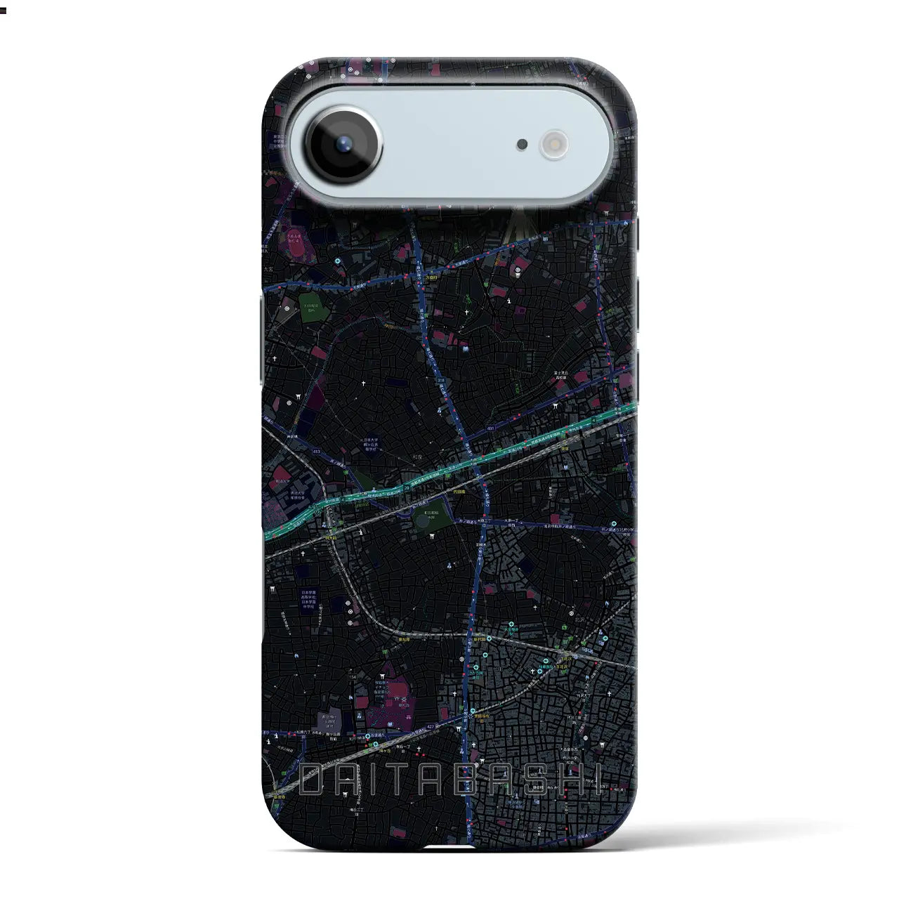 【代田橋(東京都)】地図柄iPhoneケース(バックカバータイプ)