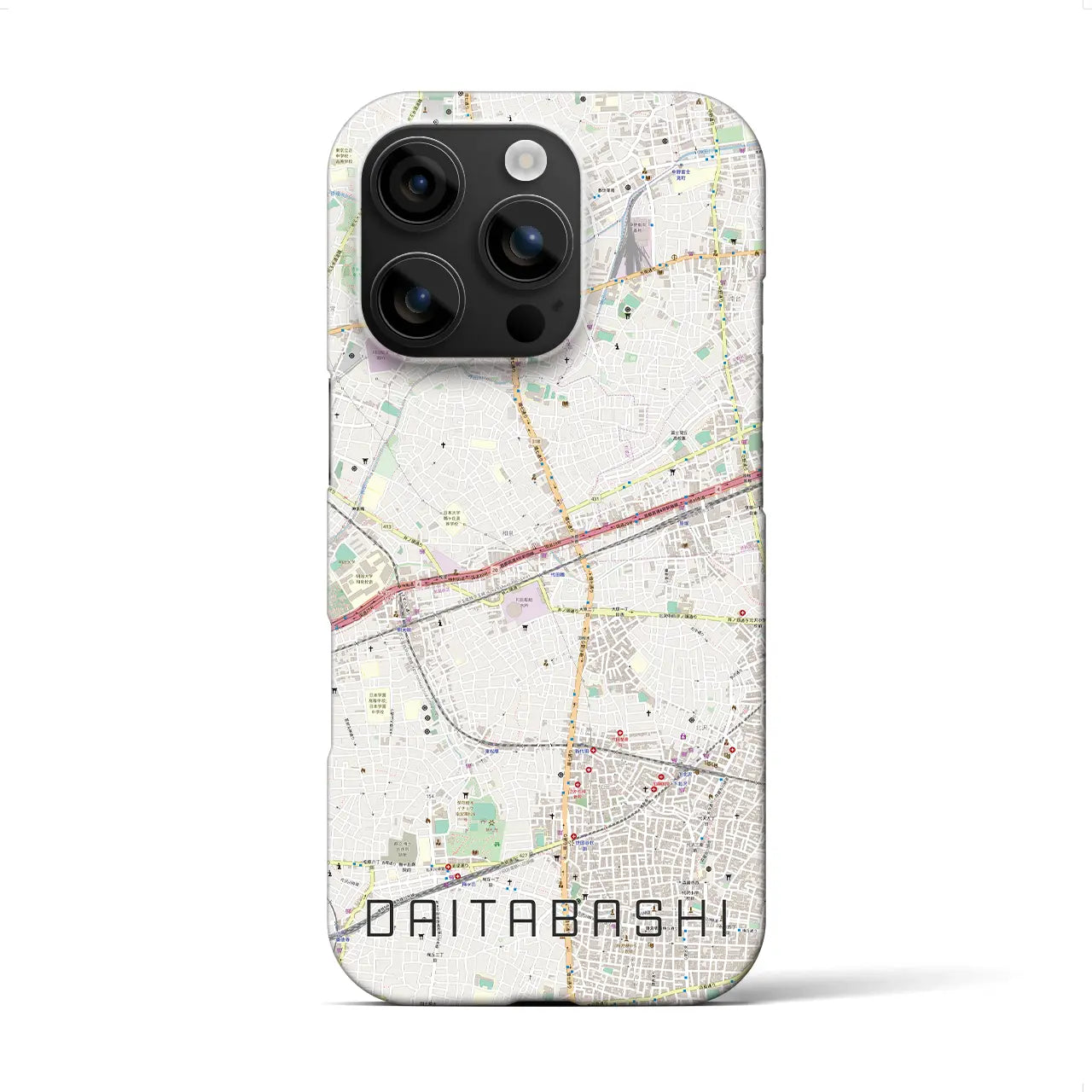 【代田橋(東京都)】地図柄iPhoneケース(バックカバータイプ)