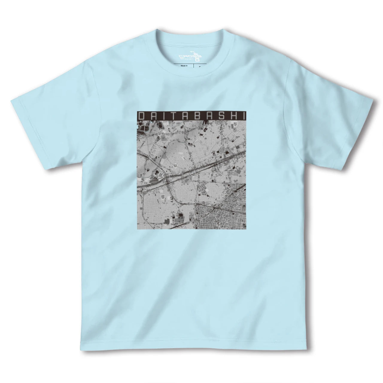 【代田橋(東京都)】地図柄ヘビーウェイトTシャツ