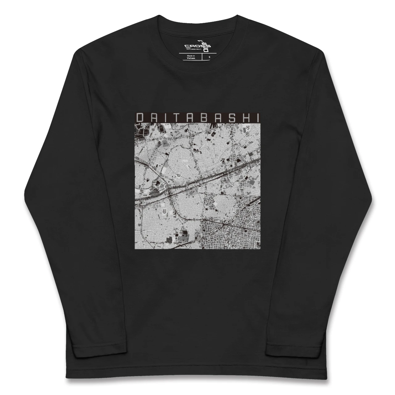 【代田橋(東京都)】地図柄ロングスリーブTシャツ
