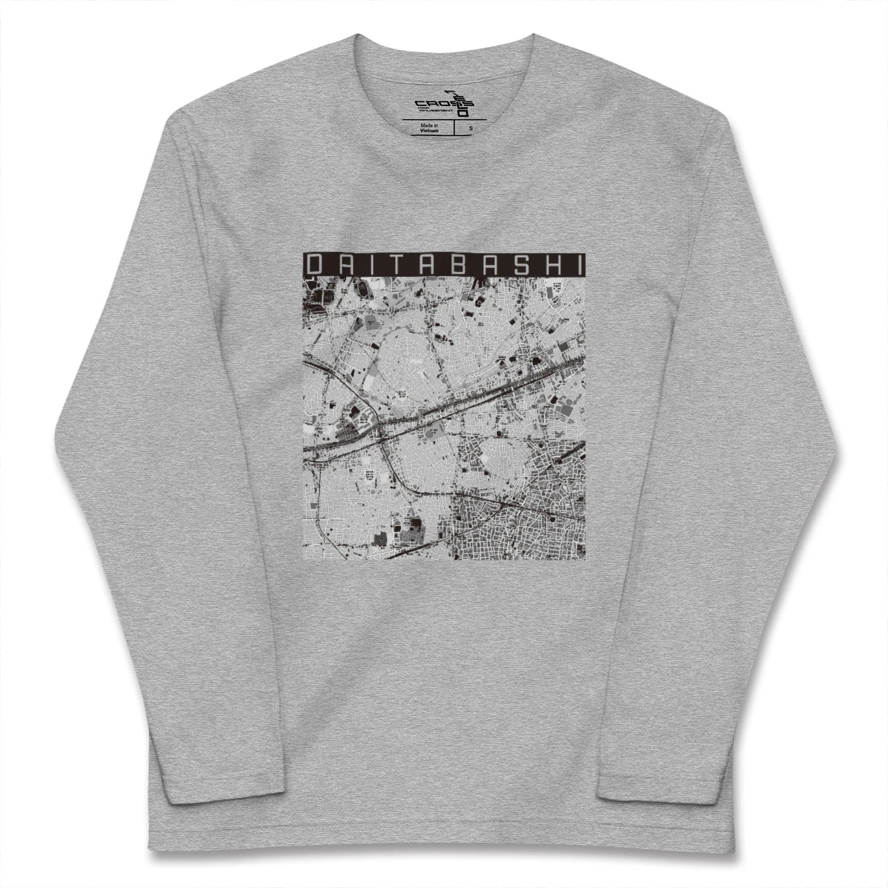 【代田橋(東京都)】地図柄ロングスリーブTシャツ