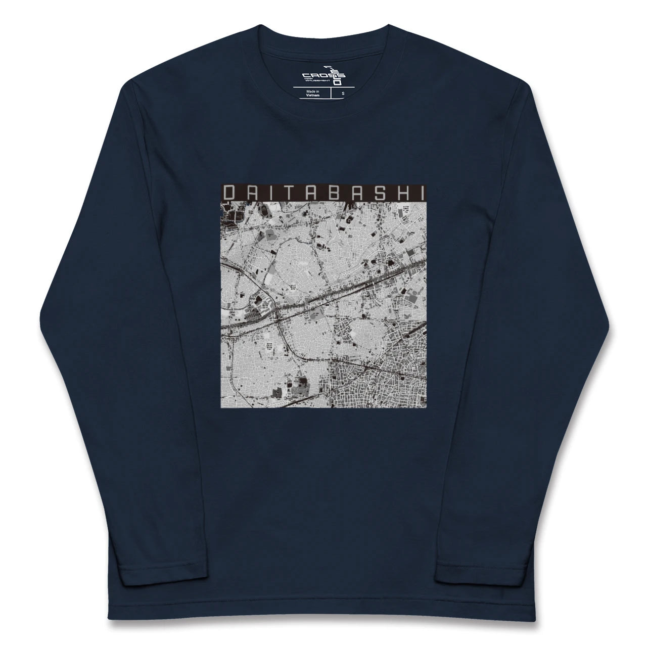 【代田橋(東京都)】地図柄ロングスリーブTシャツ