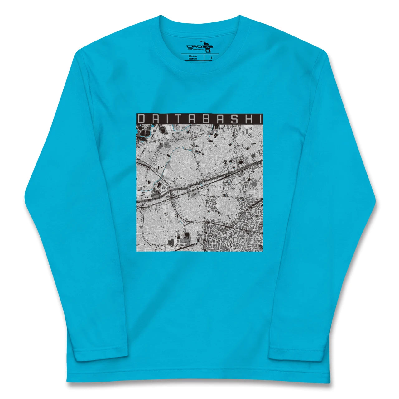 【代田橋(東京都)】地図柄ロングスリーブTシャツ
