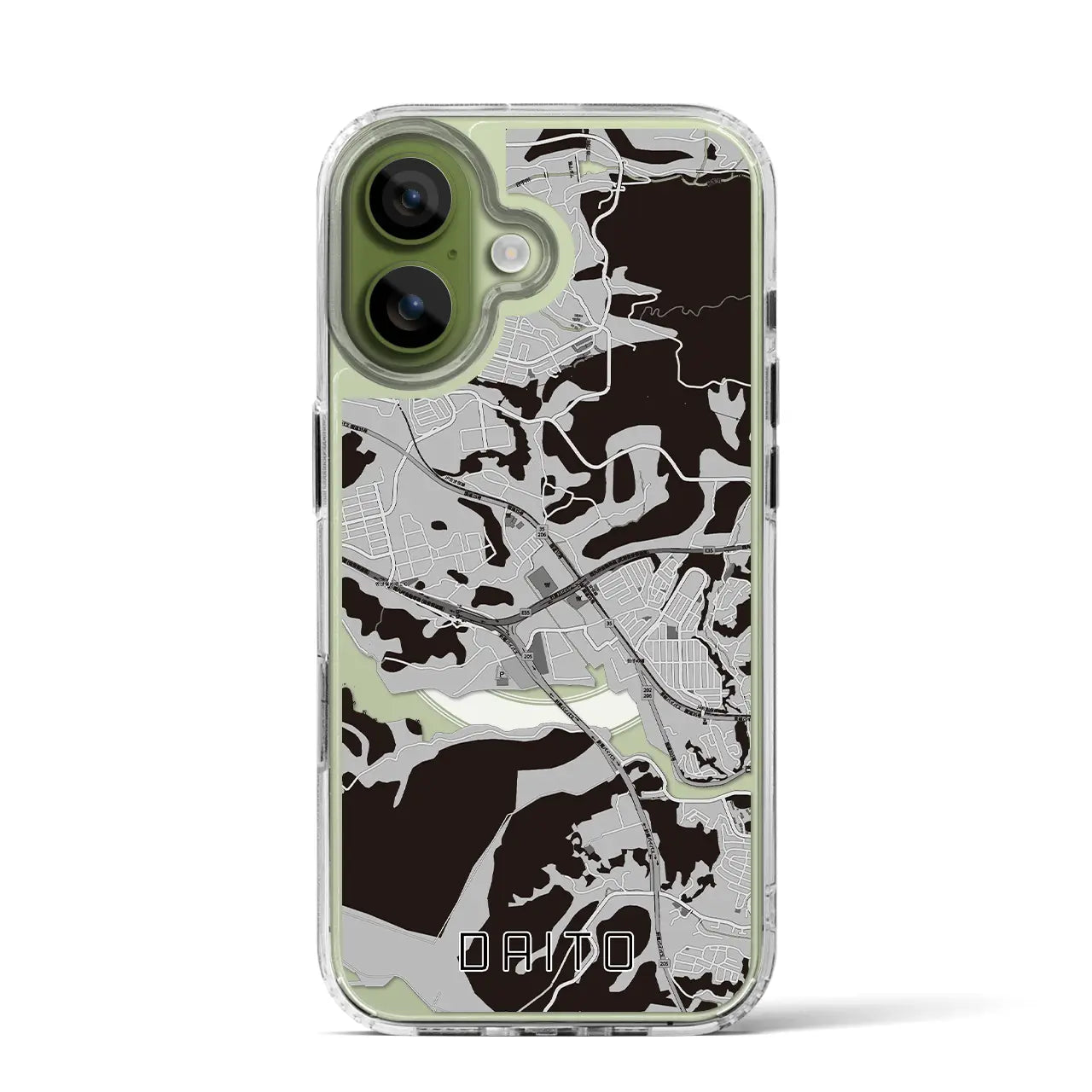 【大塔(長崎県)】地図柄iPhoneケース(MagSafeタイプ)