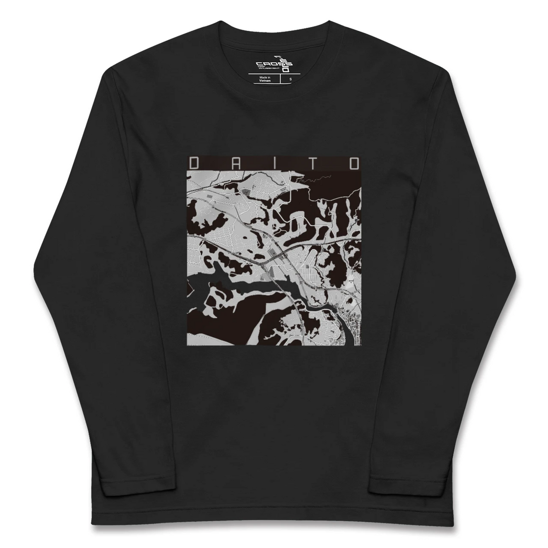 【大塔(長崎県)】地図柄ロングスリーブTシャツ