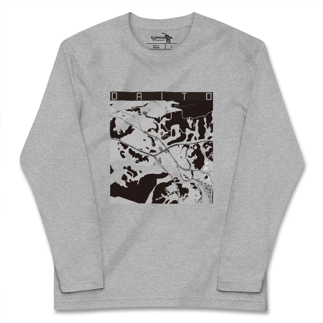 【大塔(長崎県)】地図柄ロングスリーブTシャツ