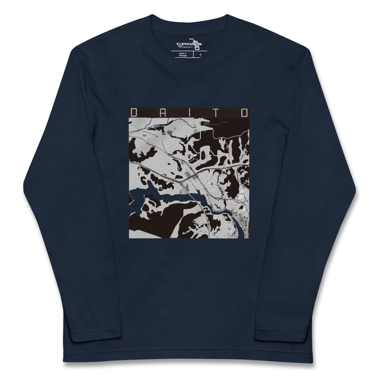 【大塔(長崎県)】地図柄ロングスリーブTシャツ