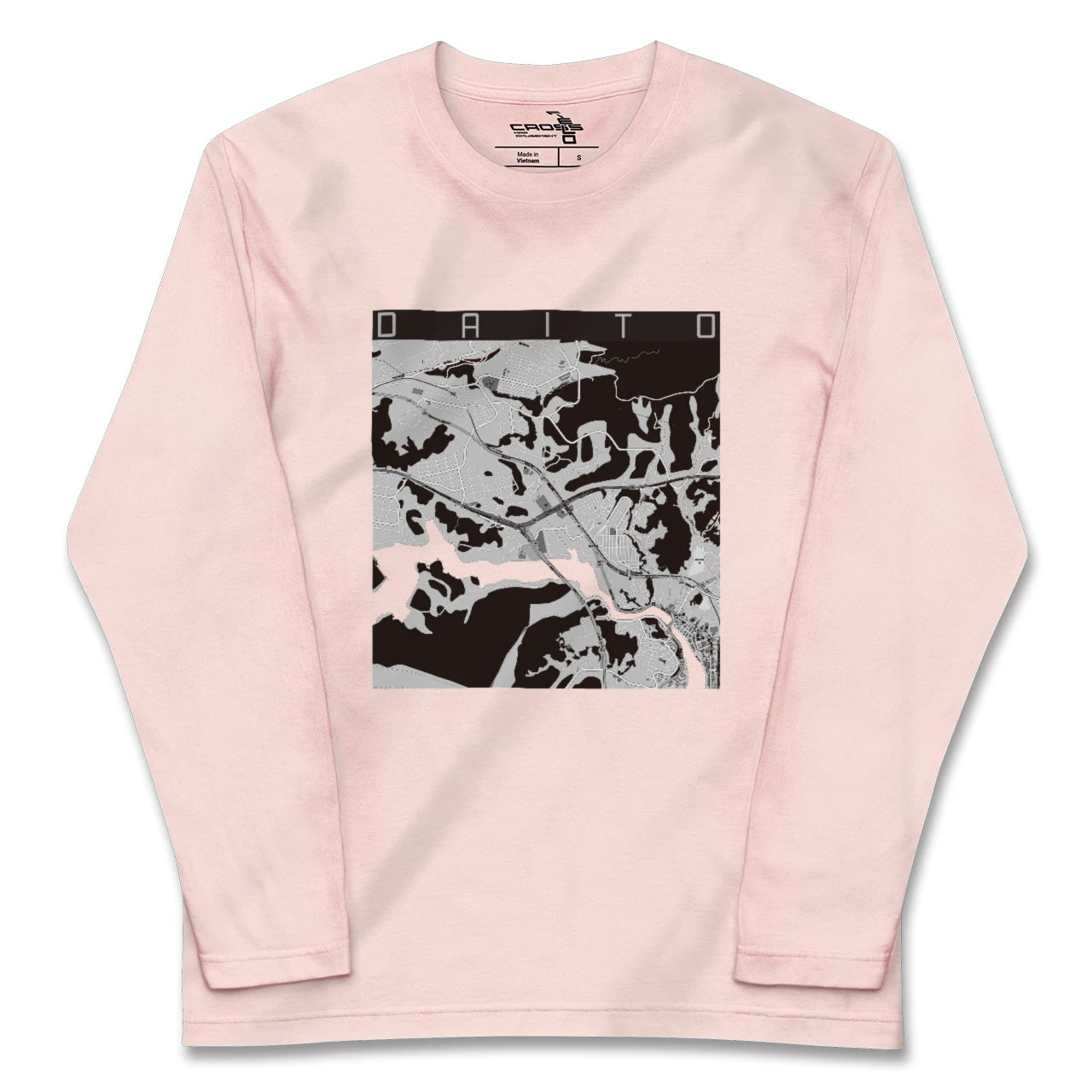 【大塔(長崎県)】地図柄ロングスリーブTシャツ