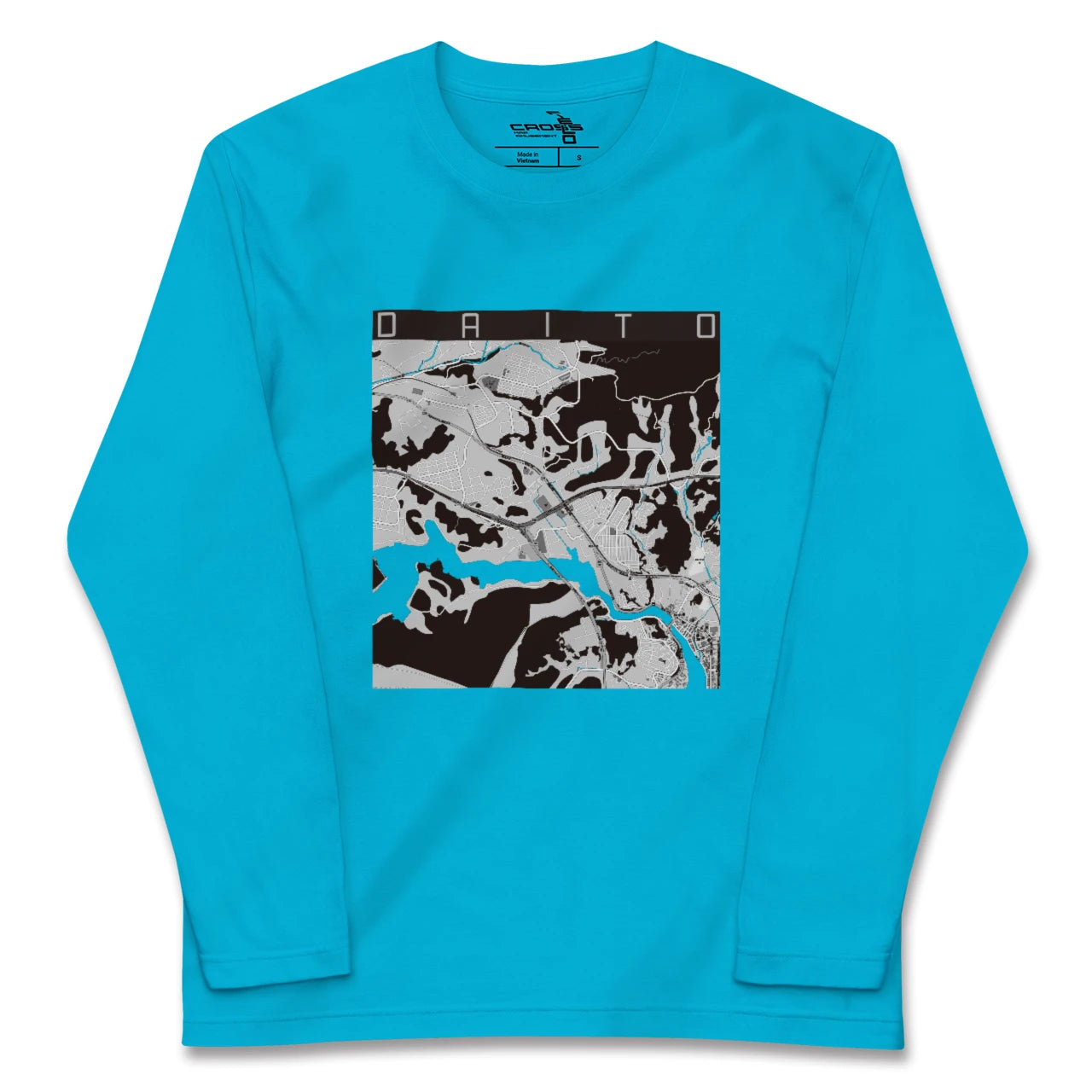 【大塔(長崎県)】地図柄ロングスリーブTシャツ