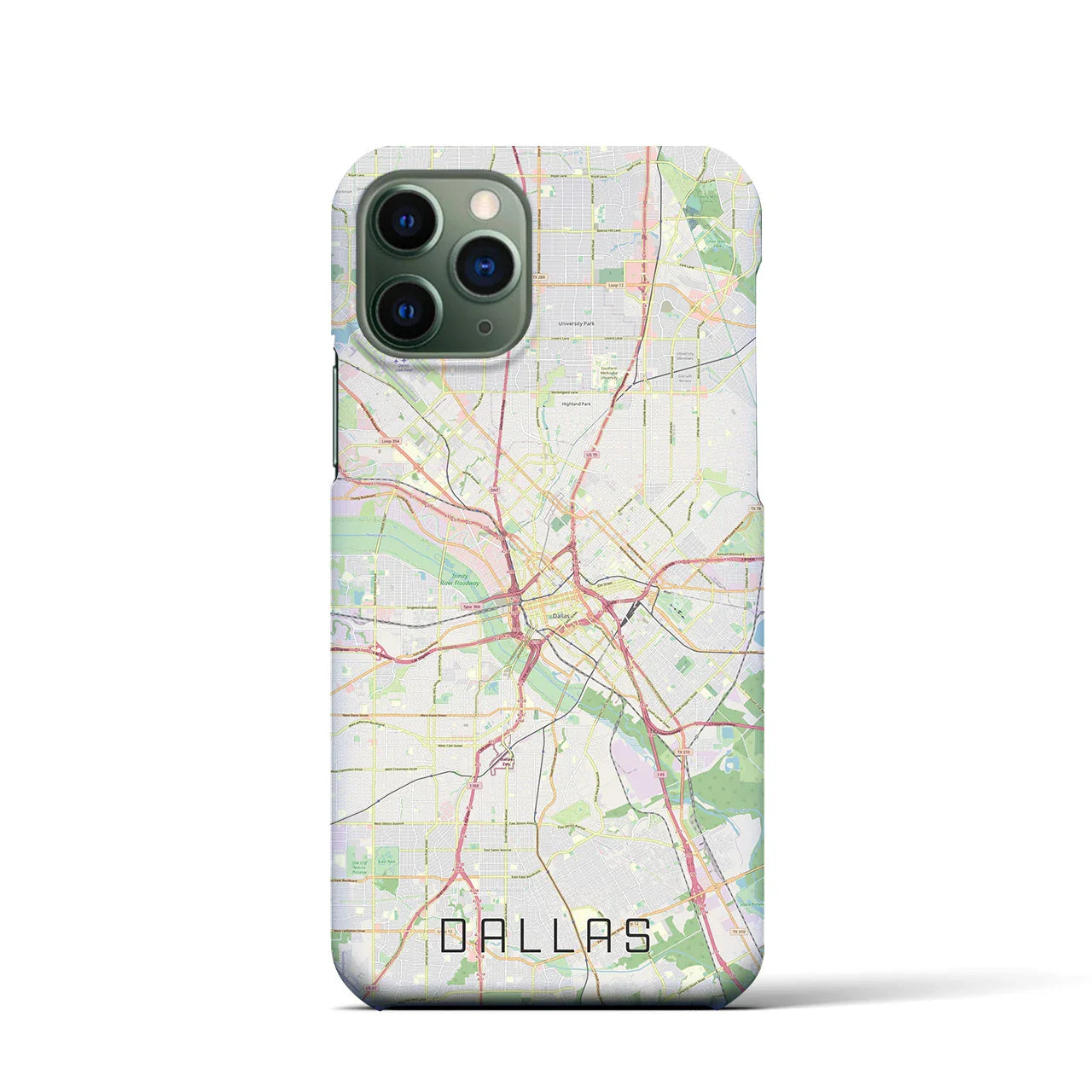 【ダラス(アメリカ)】地図柄iPhoneケース(バックカバータイプ)