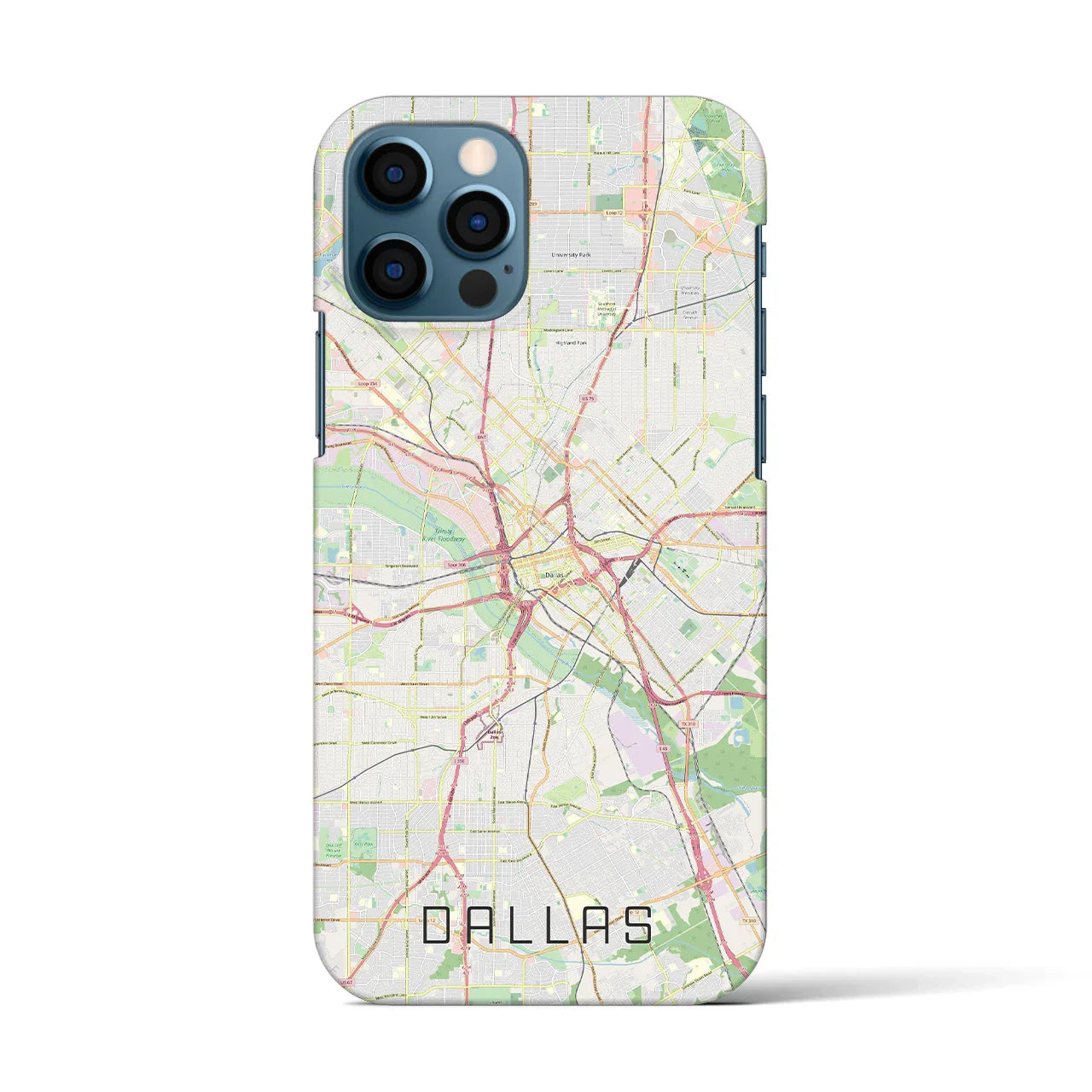 【ダラス(アメリカ)】地図柄iPhoneケース(バックカバータイプ)