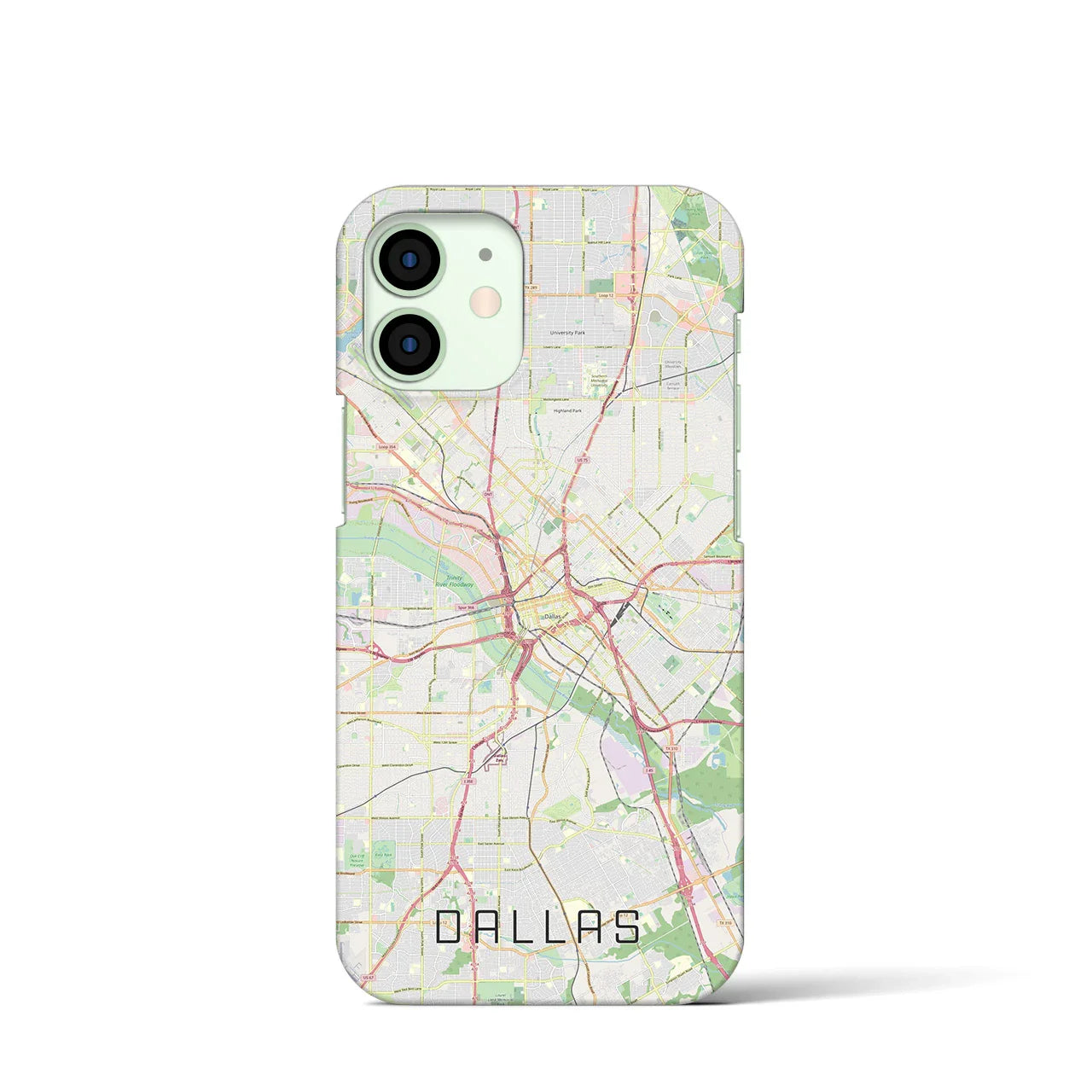【ダラス(アメリカ)】地図柄iPhoneケース(バックカバータイプ)
