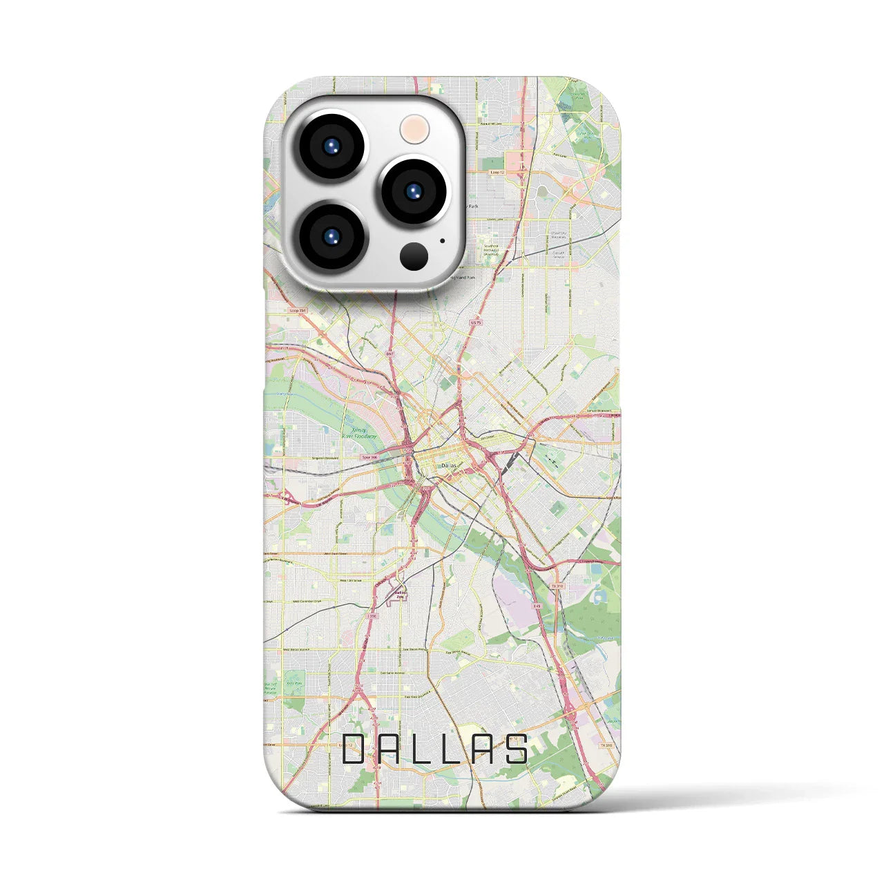 【ダラス(アメリカ)】地図柄iPhoneケース(バックカバータイプ)