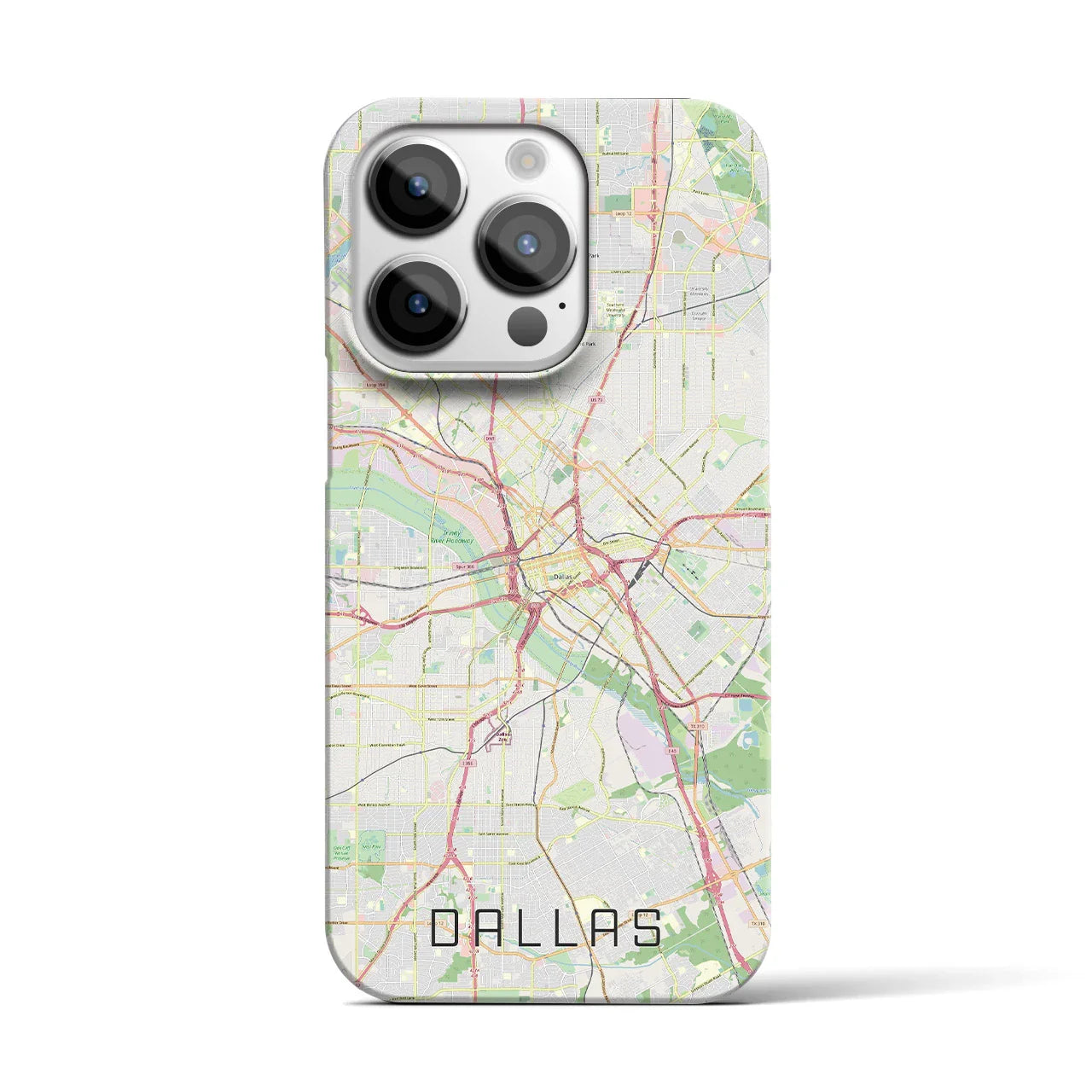 【ダラス(アメリカ)】地図柄iPhoneケース(バックカバータイプ)