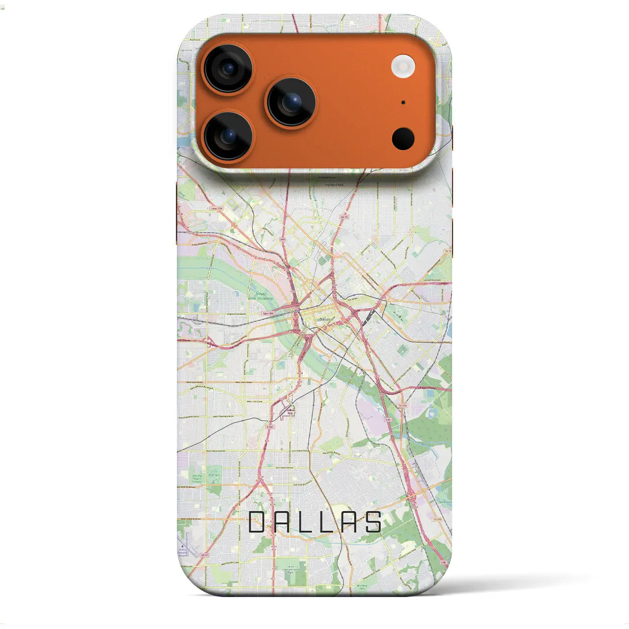 【ダラス(アメリカ)】地図柄iPhoneケース(バックカバータイプ)