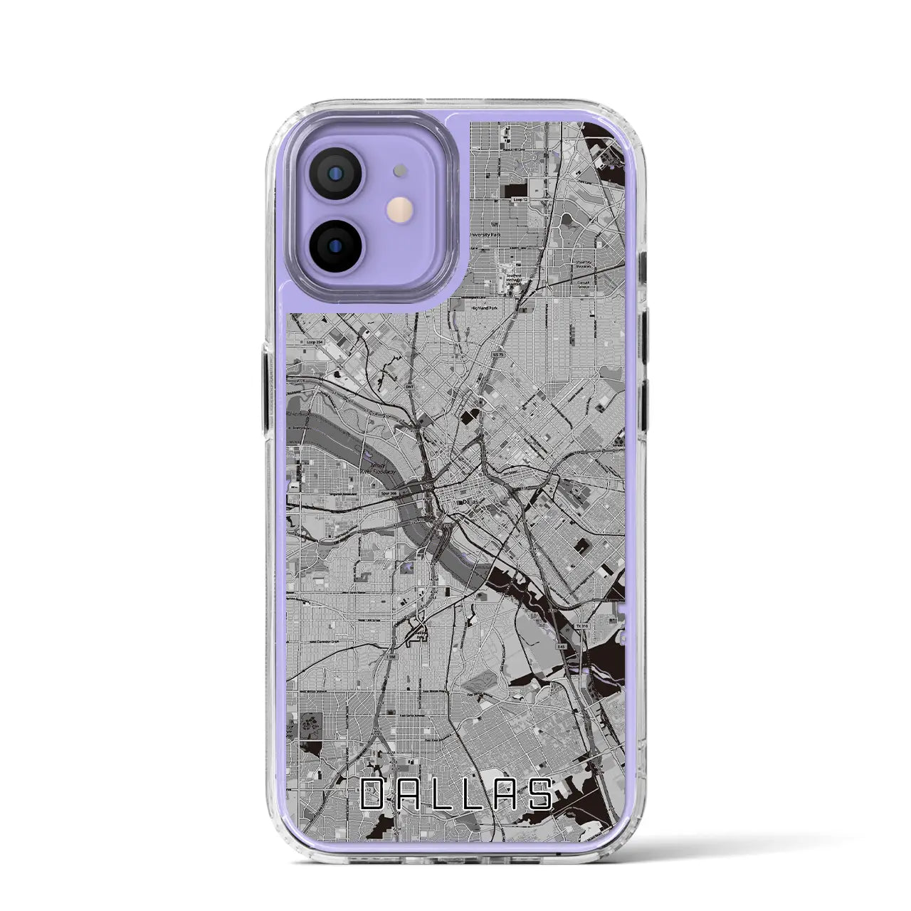 【ダラス(アメリカ)】地図柄iPhoneケース(MagSafeタイプ)