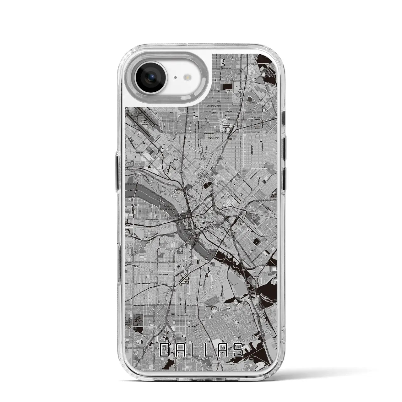 【ダラス(アメリカ)】地図柄iPhoneケース(MagSafeタイプ)