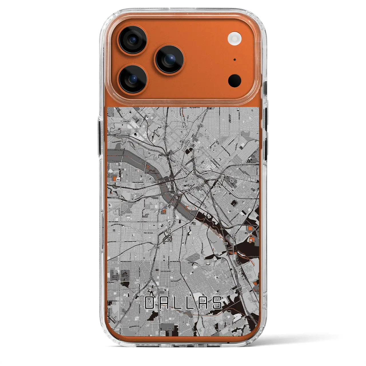 【ダラス(アメリカ)】地図柄iPhoneケース(MagSafeタイプ)