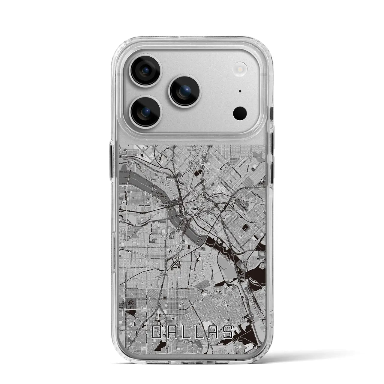 【ダラス(アメリカ)】地図柄iPhoneケース(MagSafeタイプ)