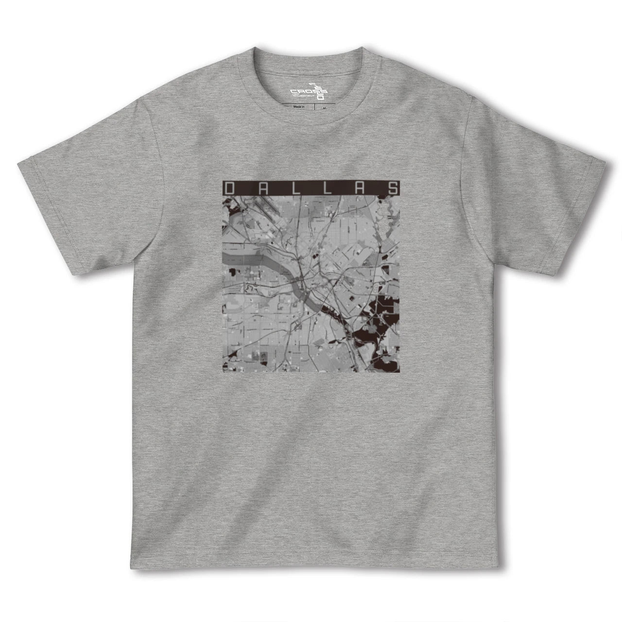 【ダラス(アメリカ)】地図柄ヘビーウェイトTシャツ