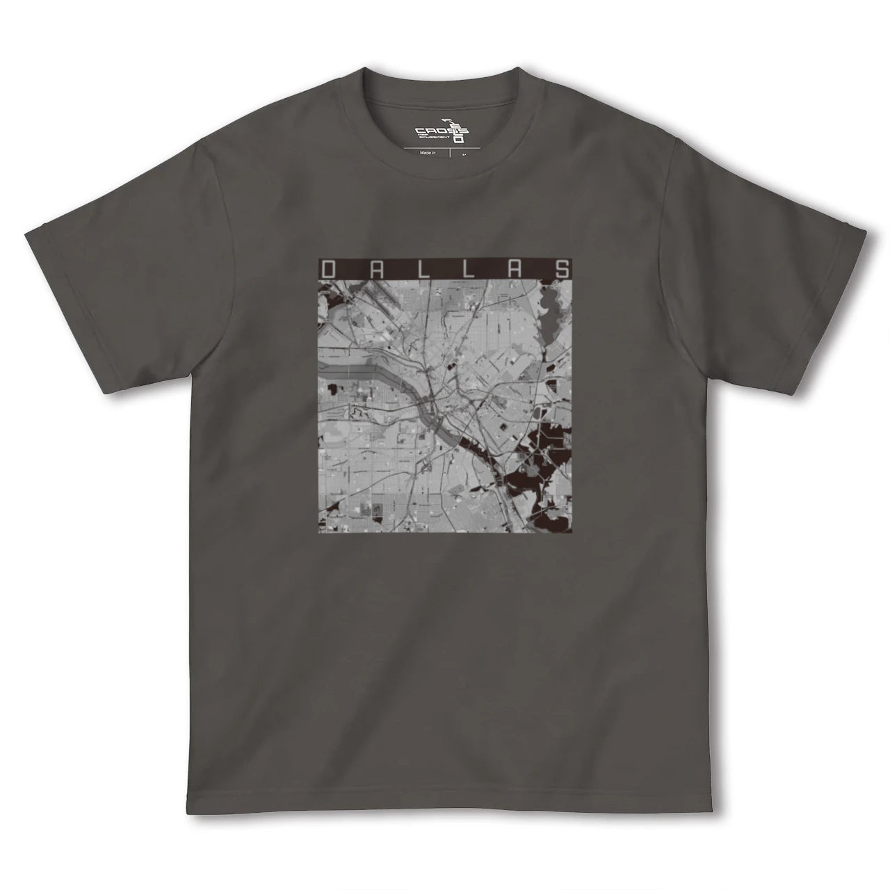【ダラス(アメリカ)】地図柄ヘビーウェイトTシャツ
