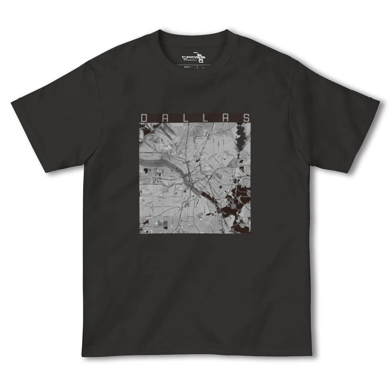 【ダラス(アメリカ)】地図柄ヘビーウェイトTシャツ