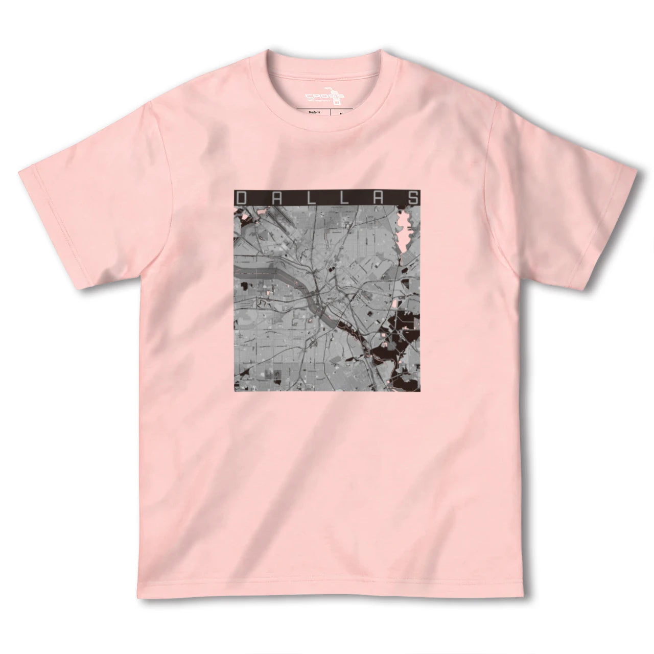 【ダラス(アメリカ)】地図柄ヘビーウェイトTシャツ