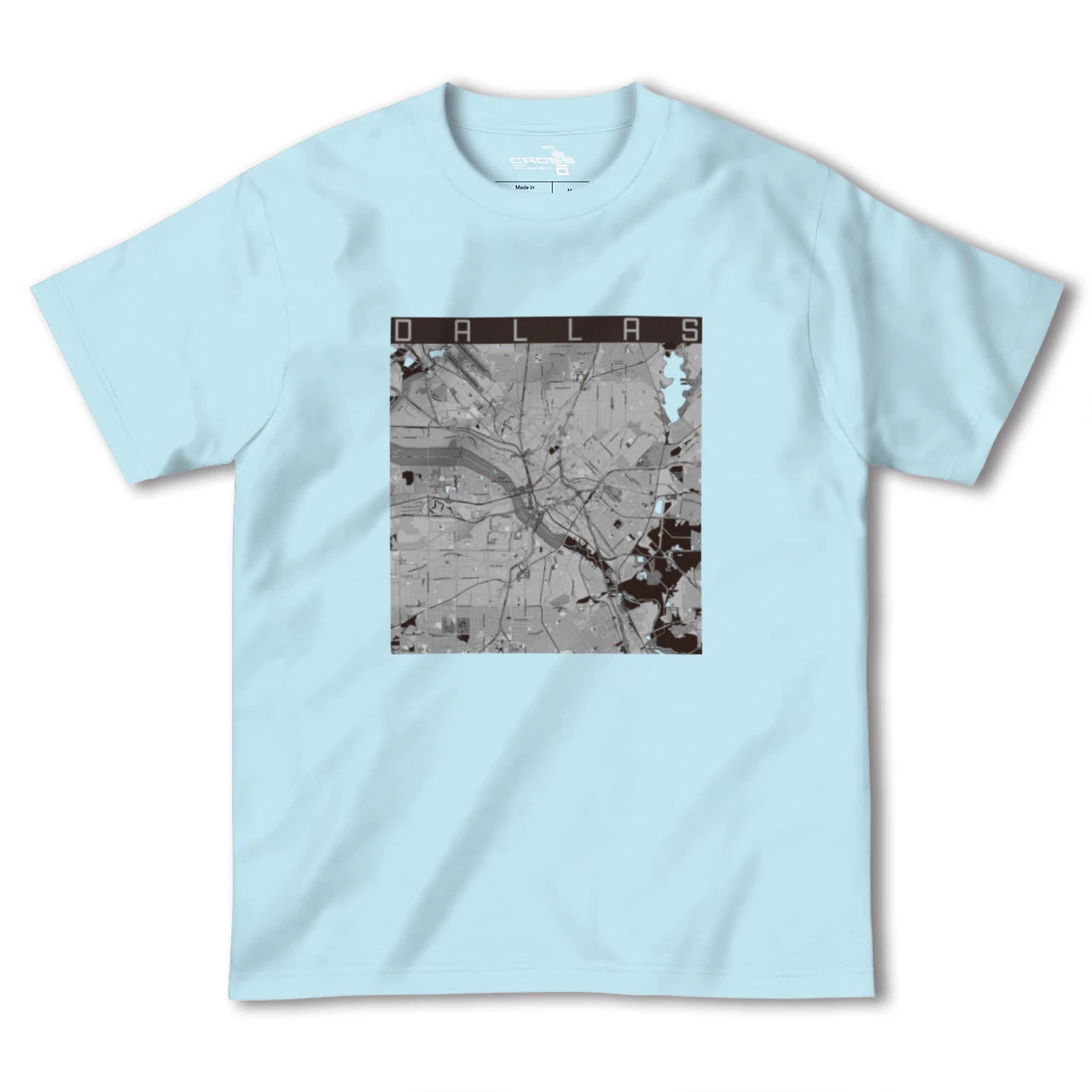 【ダラス(アメリカ)】地図柄ヘビーウェイトTシャツ