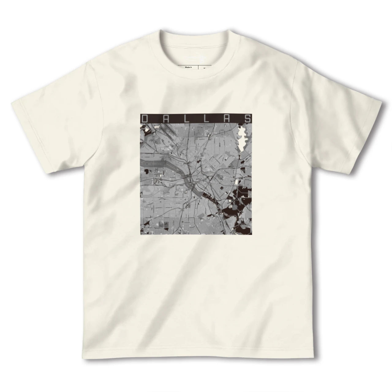 【ダラス(アメリカ)】地図柄ヘビーウェイトTシャツ
