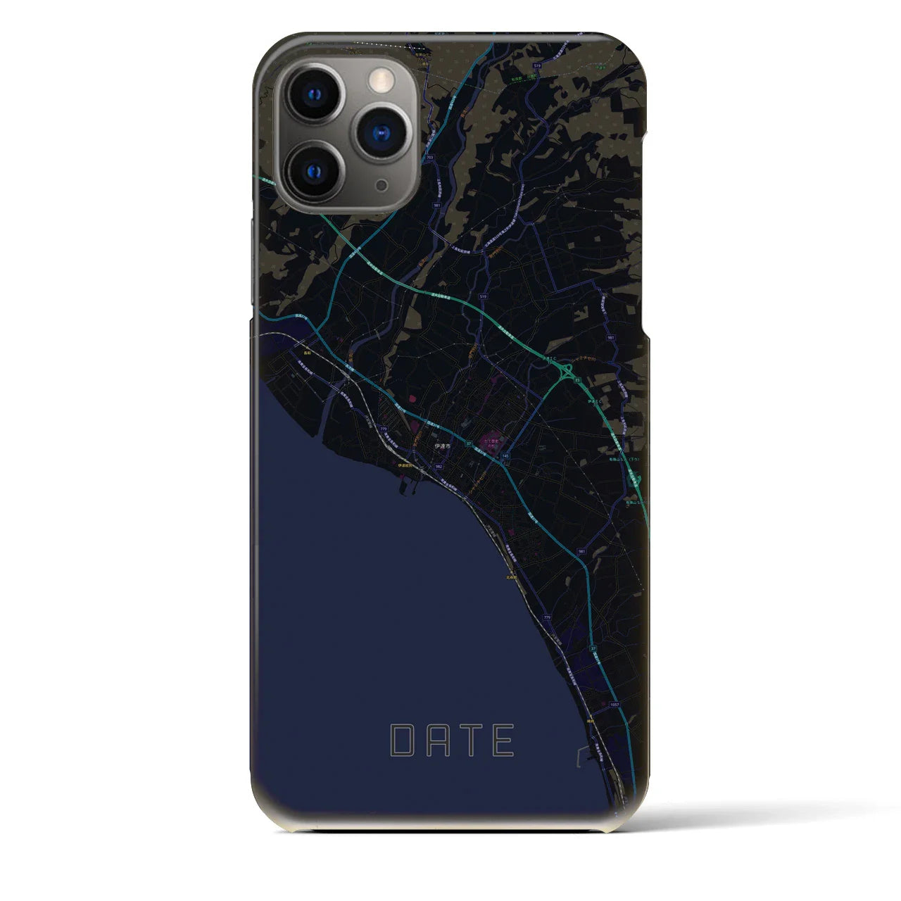 【伊達(北海道)】地図柄iPhoneケース(バックカバータイプ)