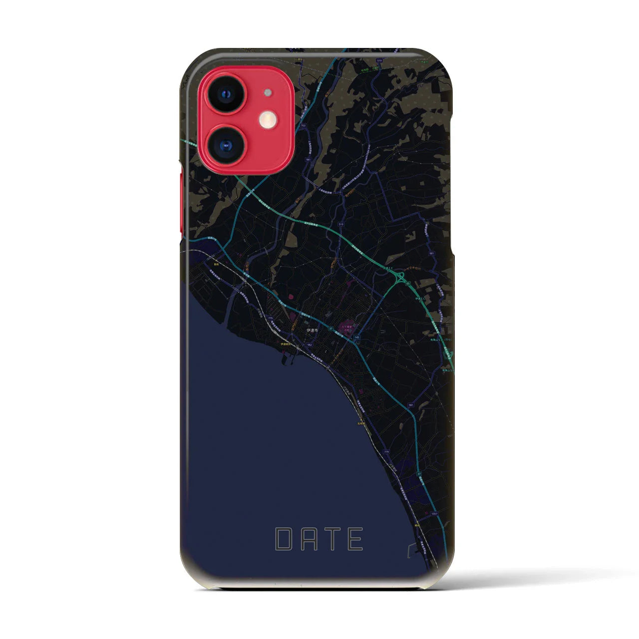 【伊達(北海道)】地図柄iPhoneケース(バックカバータイプ)