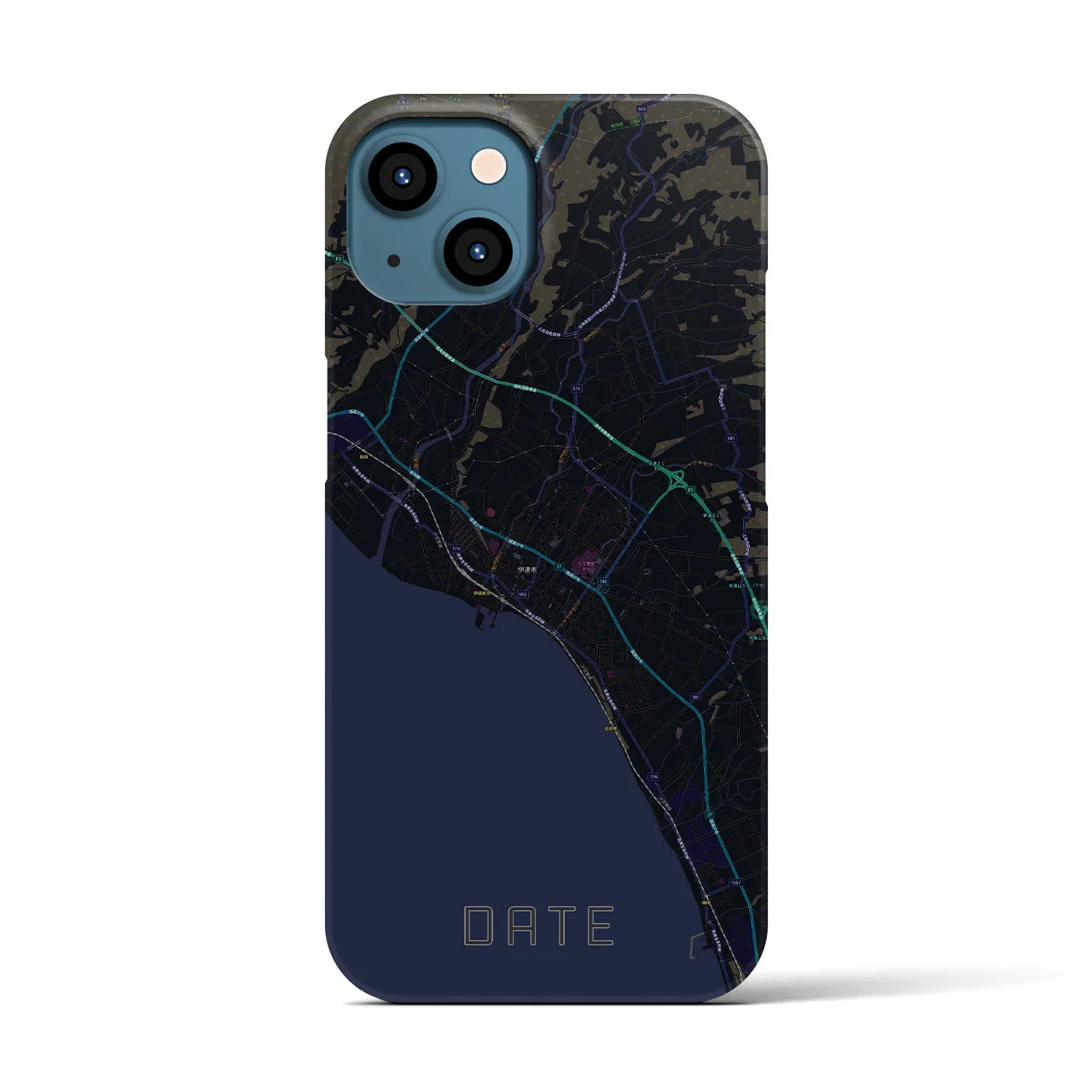 【伊達(北海道)】地図柄iPhoneケース(バックカバータイプ)
