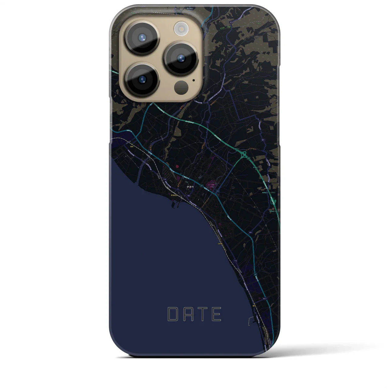【伊達(北海道)】地図柄iPhoneケース(バックカバータイプ)