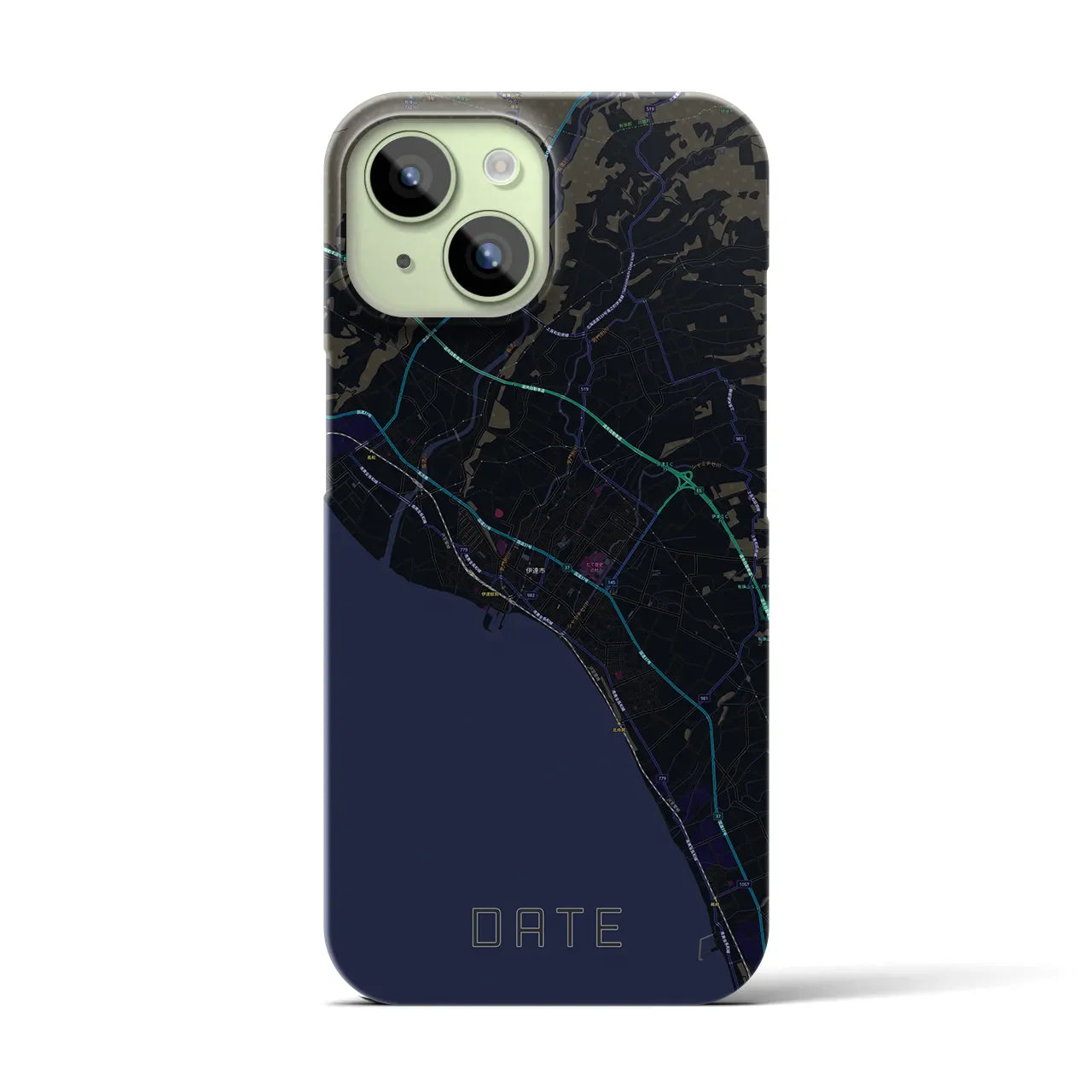 【伊達(北海道)】地図柄iPhoneケース(バックカバータイプ)