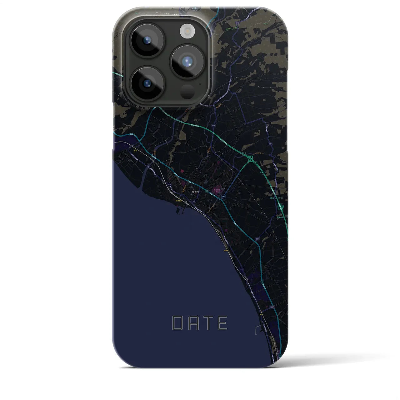 【伊達(北海道)】地図柄iPhoneケース(バックカバータイプ)