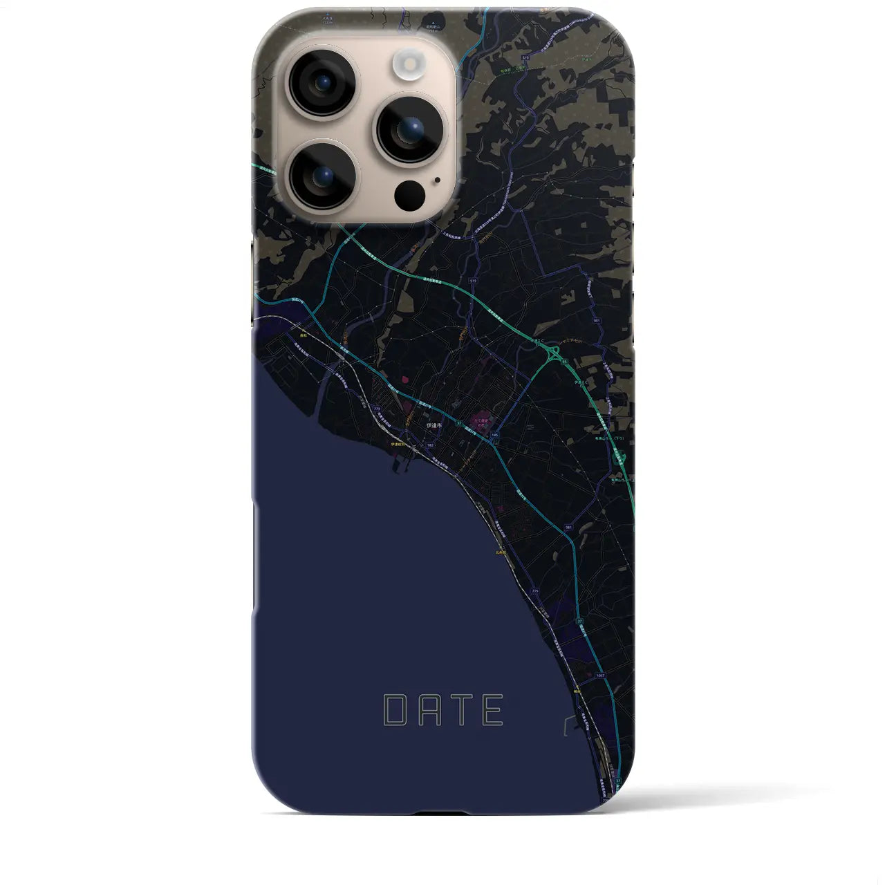 【伊達(北海道)】地図柄iPhoneケース(バックカバータイプ)