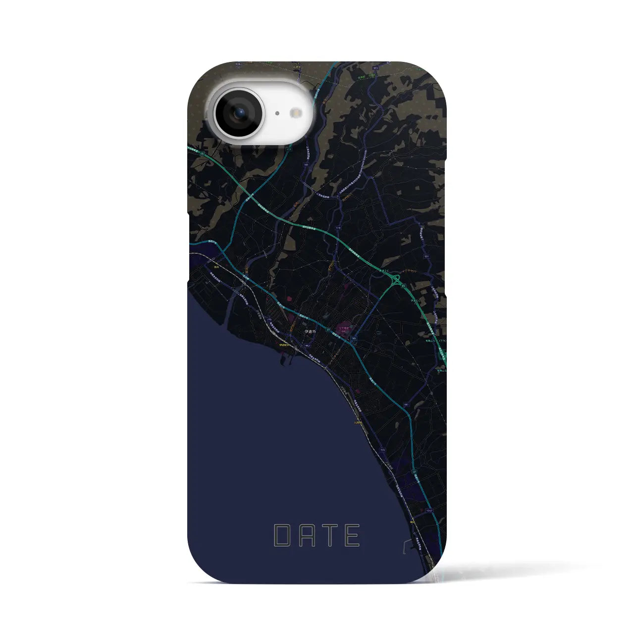 【伊達(北海道)】地図柄iPhoneケース(バックカバータイプ)